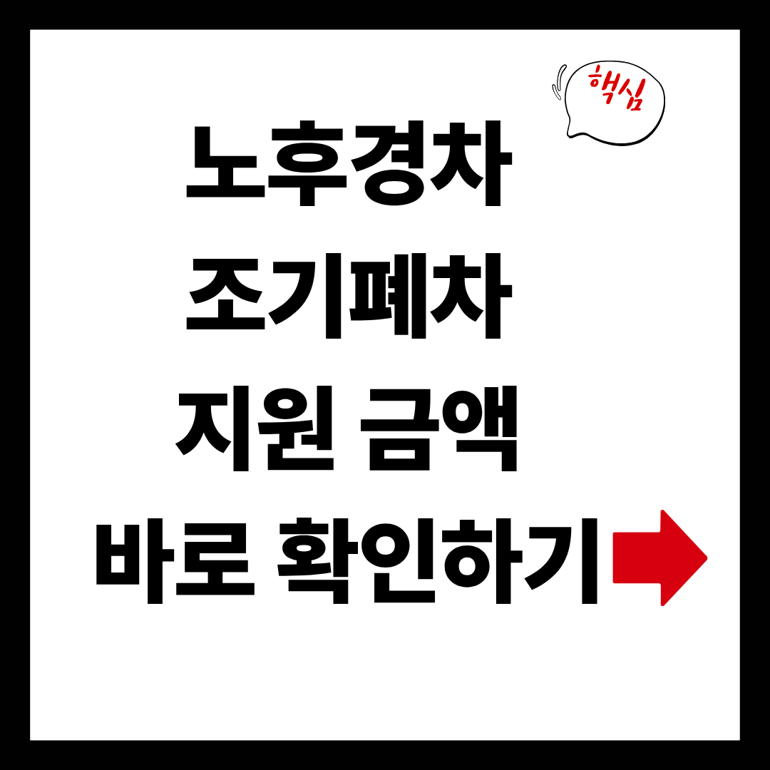 노후경차 조기폐차지원금