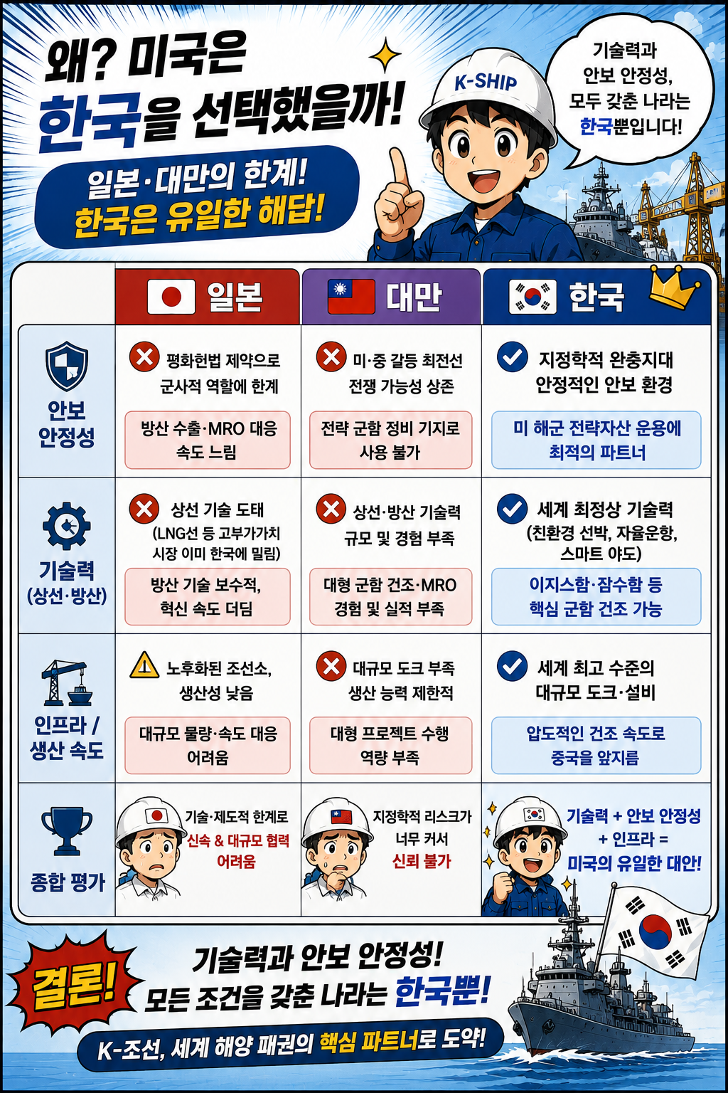 이제 일주일 남았다.. 한미조선협력센터 워싱턴 개소. k-조선주 어디까지 갈까?