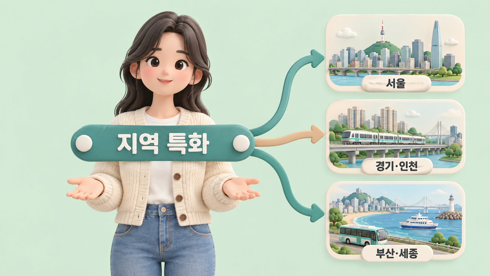 지역 특화 혜택 계층도