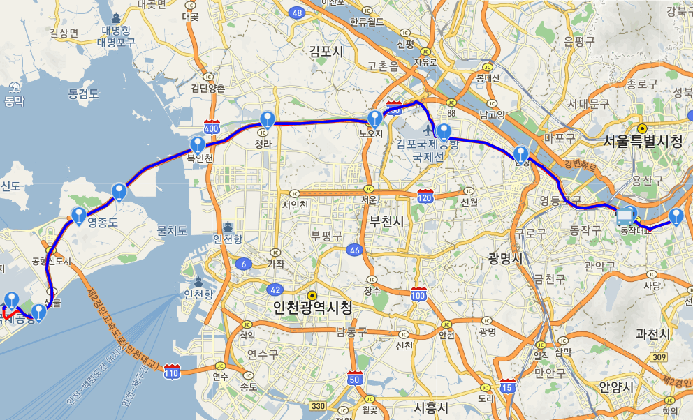 인천공항 리무진 버스 시간표
