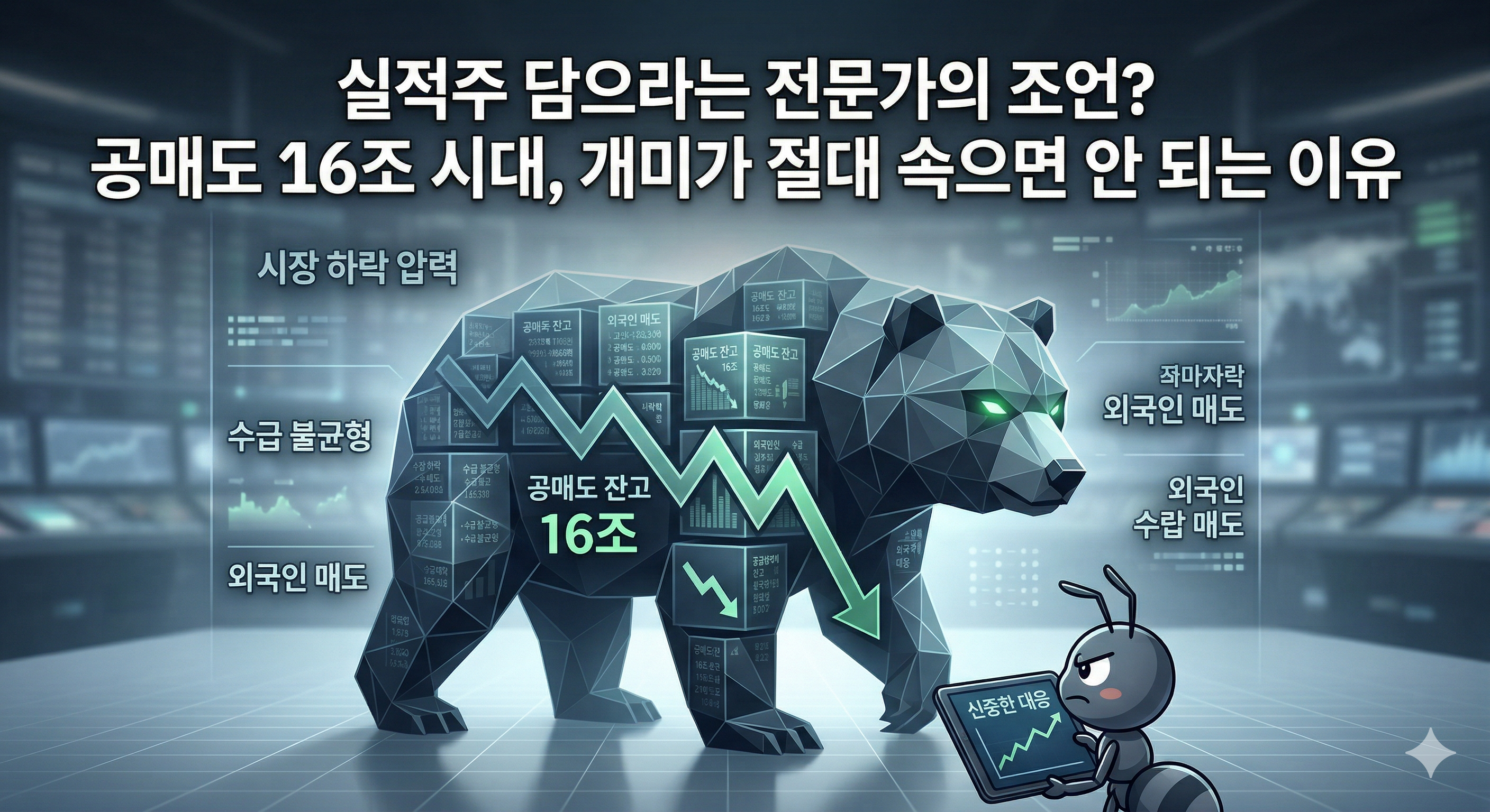 공매도 16조 시대, 개미가 절대 속으면 안 되는 이유