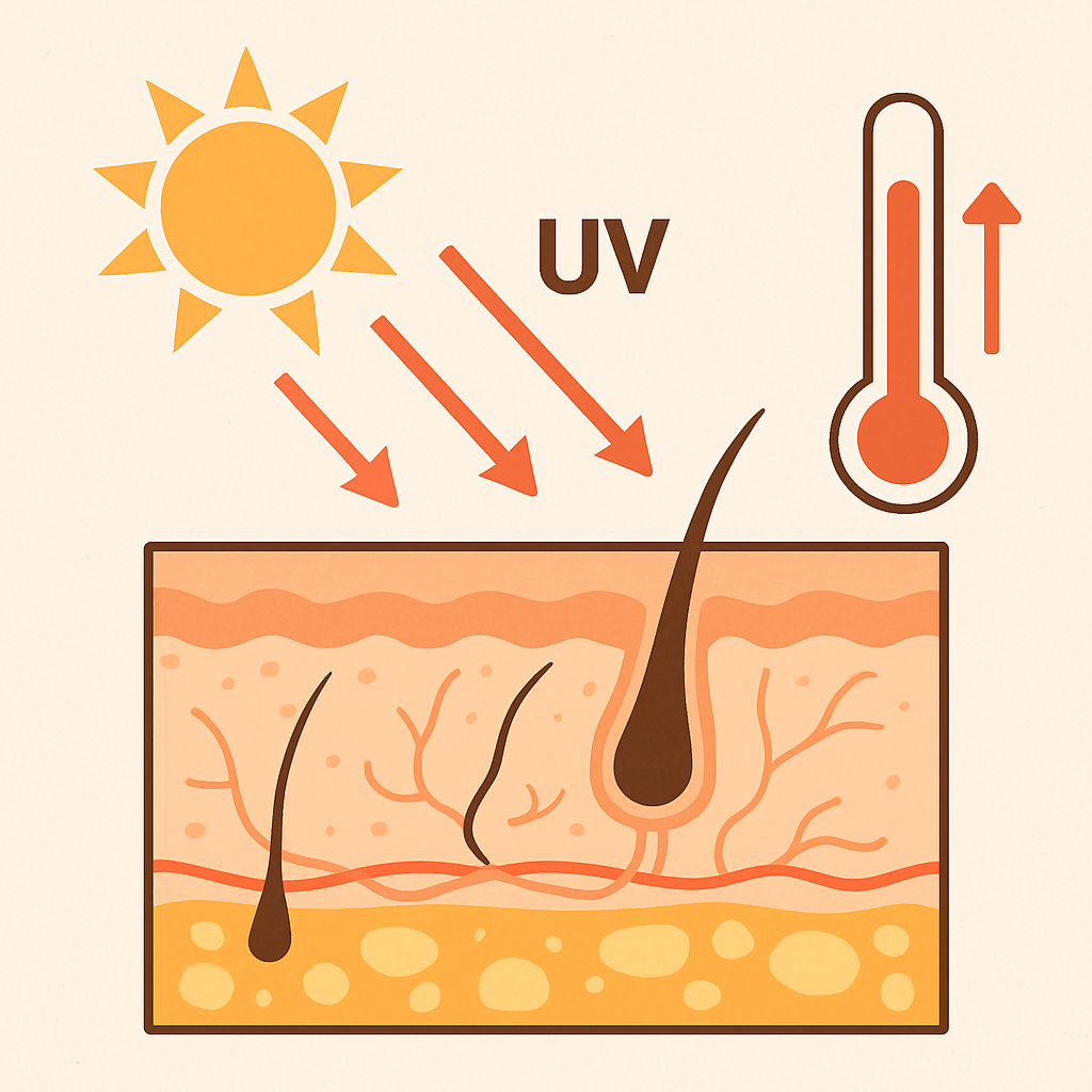 피부 온도 상승