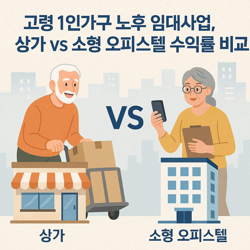 고령 1인가구 노후 임대사업 수익률 비교