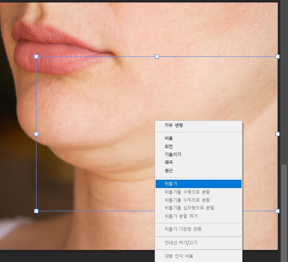 포토샵 뒤특기 Warp