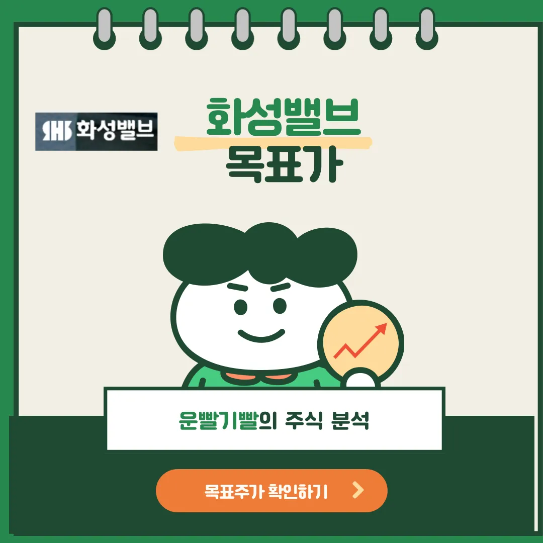 화성밸브 목표가