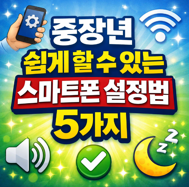 스마트폰 필수 설정 5가지