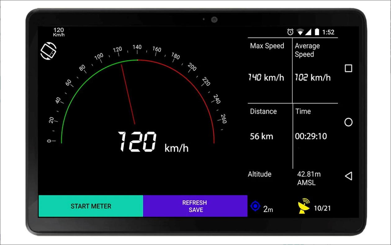 GPS 속도계, 적산거리계, 자전거속도계