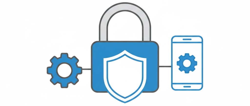 인스타그램 계정 보안 설정(비밀번호 변경, 2단계 인증, 로그인 활동 확인)을 상징하는 자물쇠 중심 그래픽