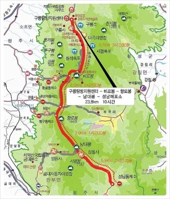치악산 등산코스 완전 등산지도와 초보자 가이드 2025_9