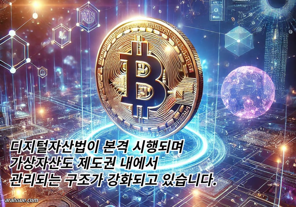 디지털자산법이 본격 시행되며, 가상자산도 제도권 내에서 관리되는 구조가 강화되고 있습니다.