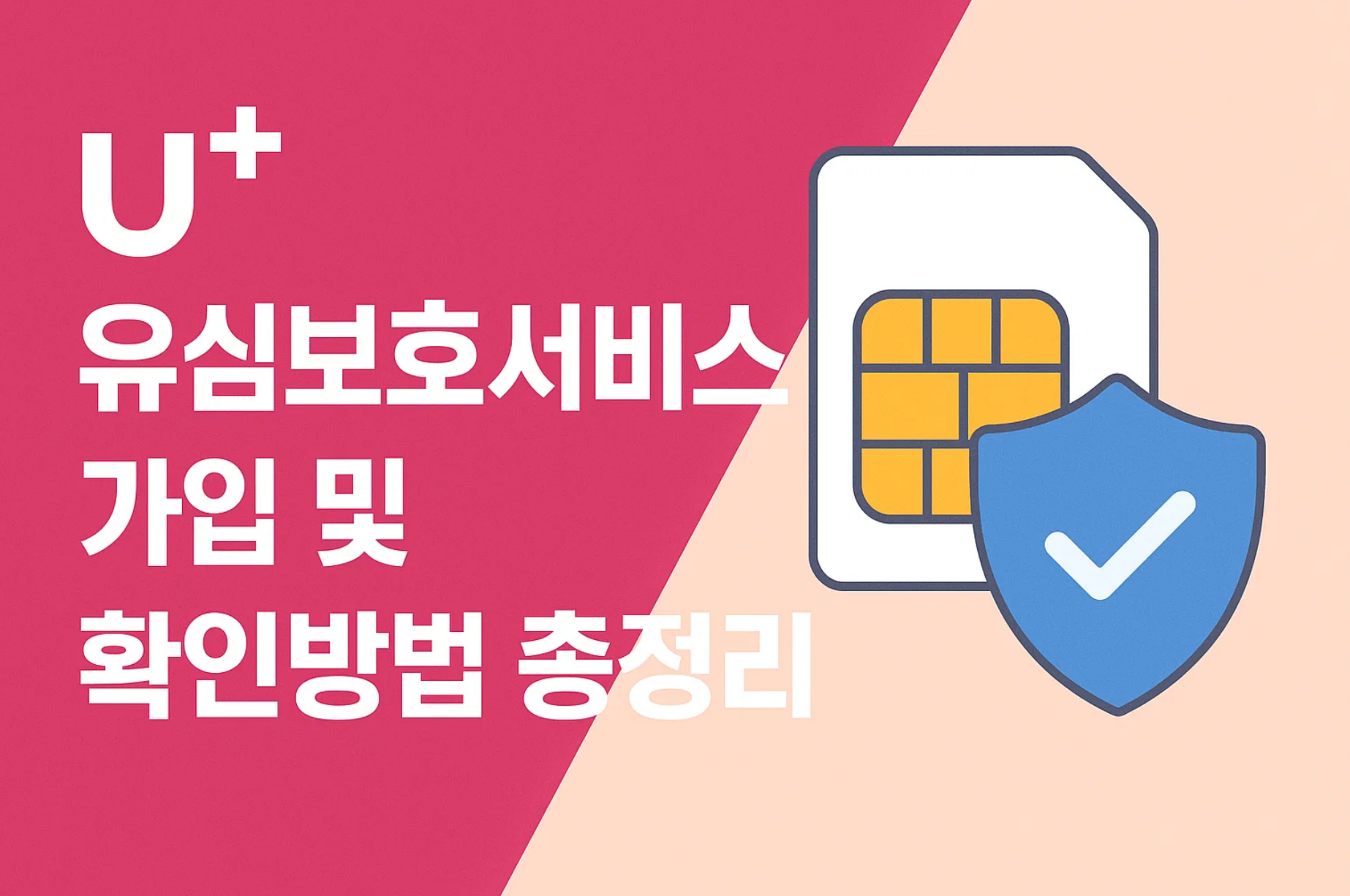 u+유심보호서비스 가입