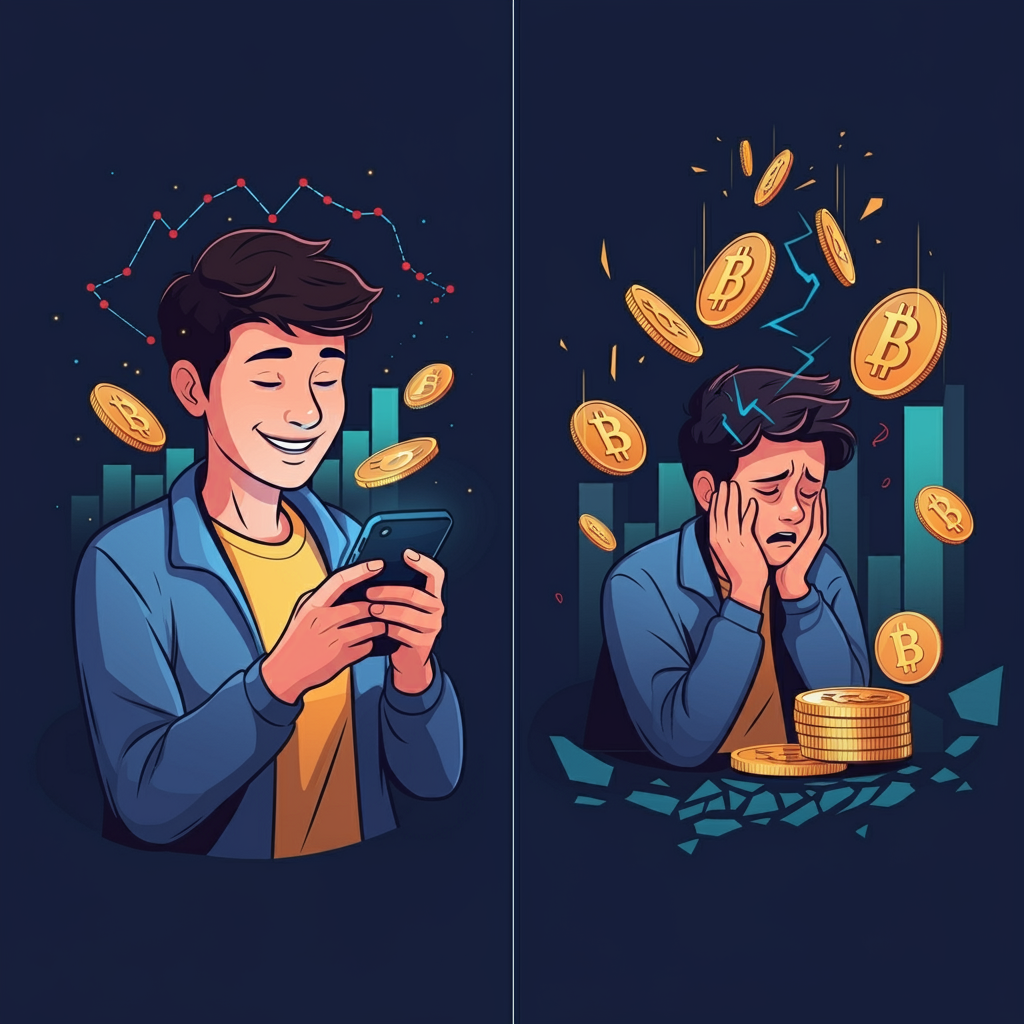 가상화폐 투자의 극명한 차이