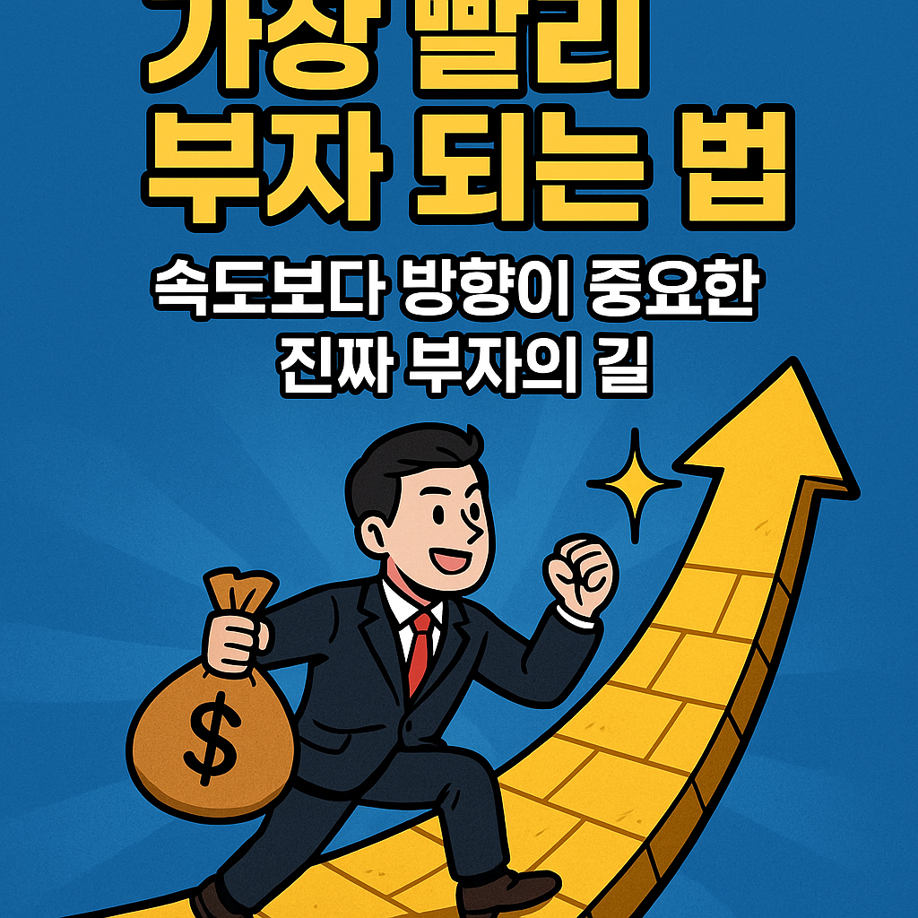 가장 빨리 부자 되는 법 – 속도보다 방향이 중요한 진짜 부자의 길