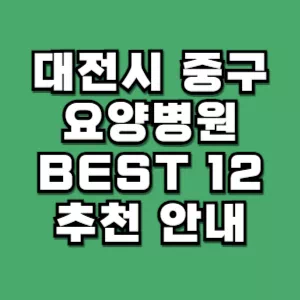 대전시-중구-요양병원