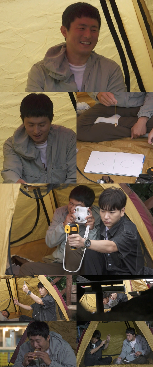 &#39;나 혼자 산다&#39; 기안84과 이주승이 호룡곡산 정상에 텐트를 치고 시간을 보내고 있다. [사진=MBC]