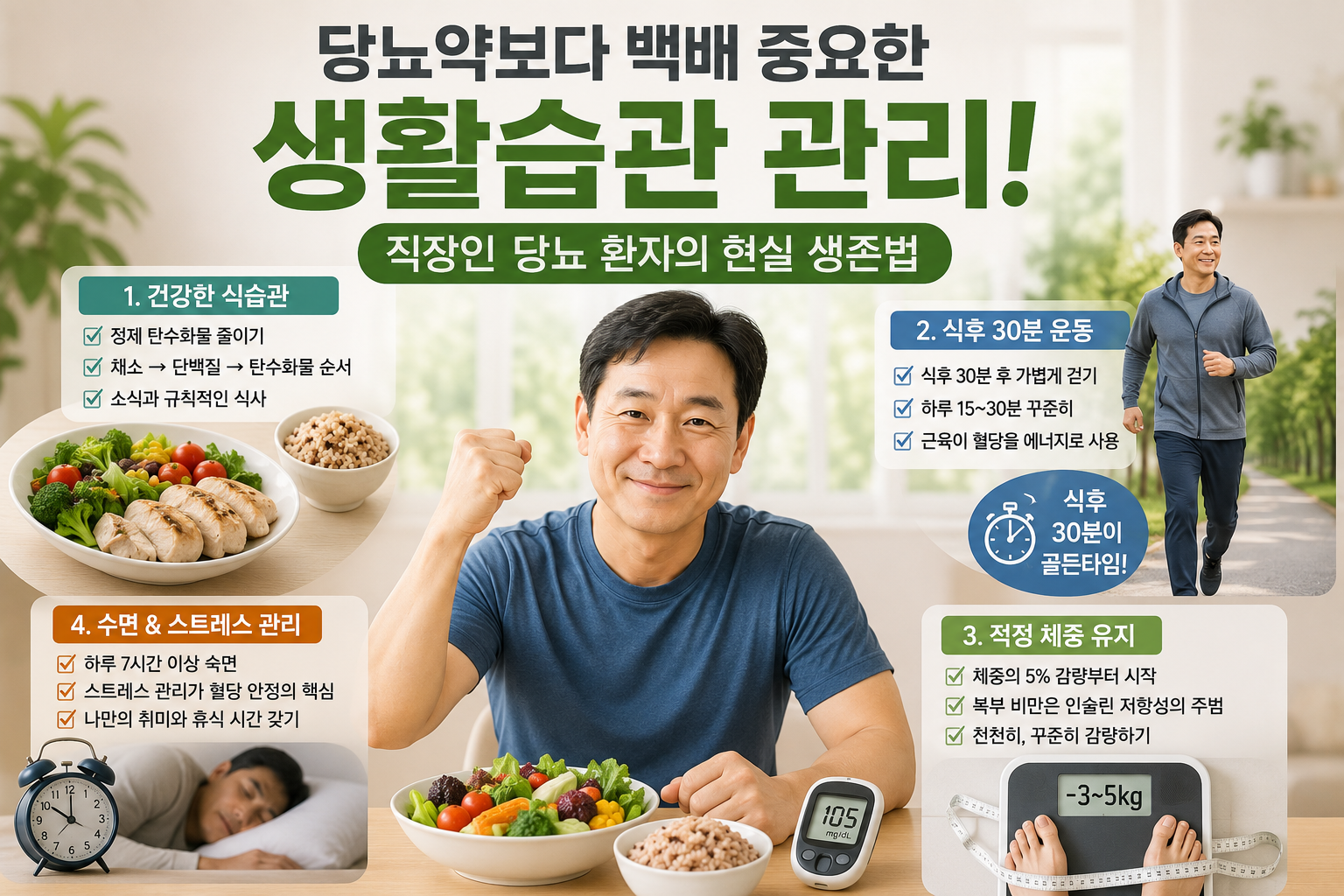 생활습관 관리로 당뇨 건강 지키기