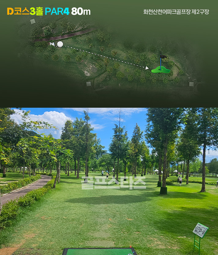 화천산천어파크골프장 2구장 D코스 공략