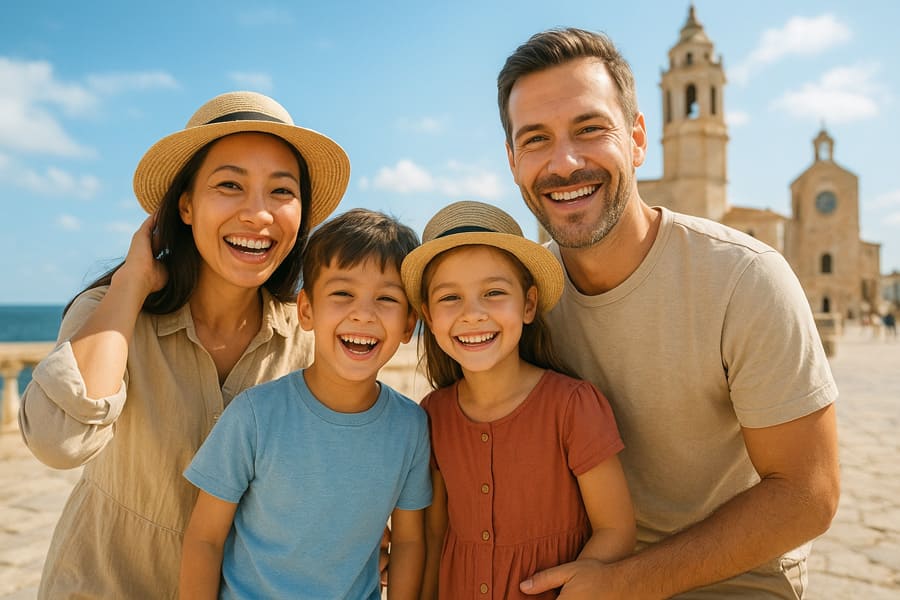 여행중인-가족의-행복한-모습