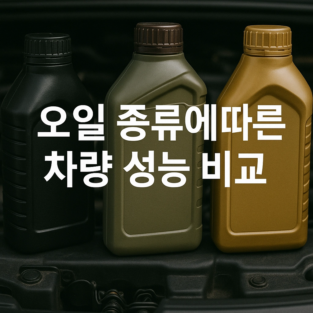 오일 종류에 따른 차량 성능 비교, 엔진오일 바꿨더니 차가 확 달라졌어요!