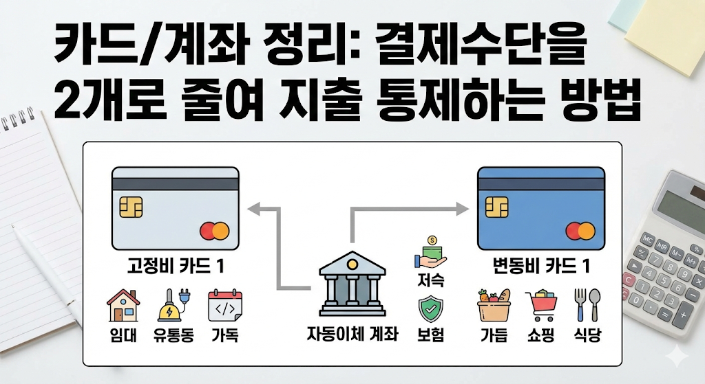 카드 2개로 끝내는 똑똑한 지출 관리법