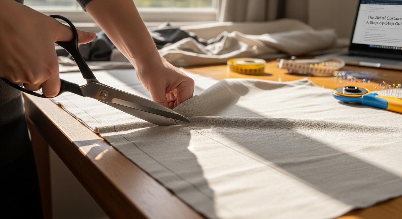 커텐 자르기