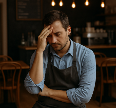 장사에서 감정노동 때문에 부담되는 자영업자