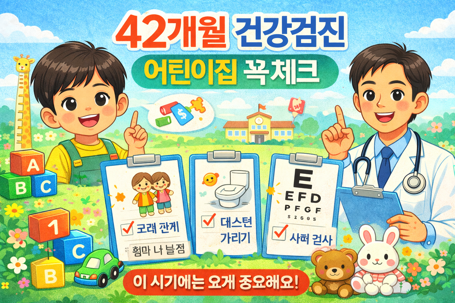 42개월 건강검진, 어린이집 다니면 꼭 확인해야 할 핵심 체크