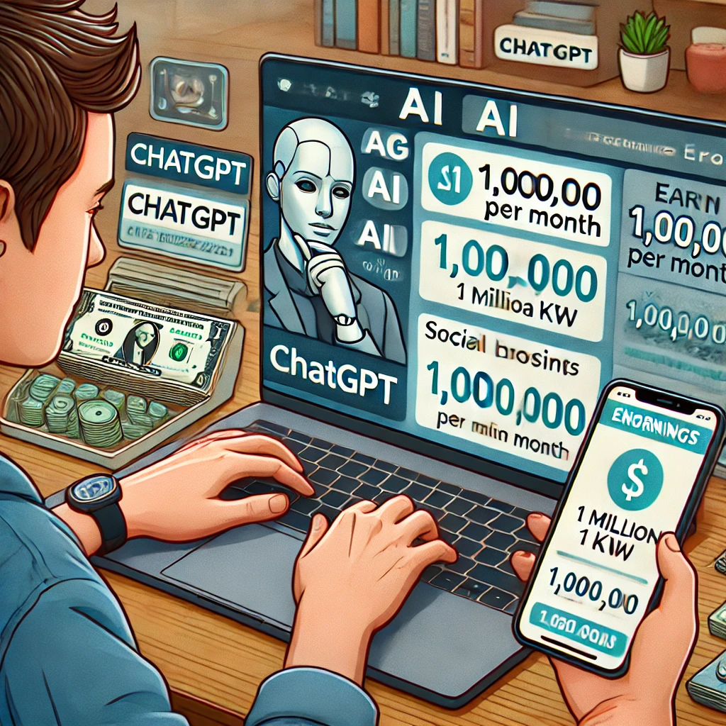 AI 시대, 챗GPT로 월 100만원 벌기 관련 이미지