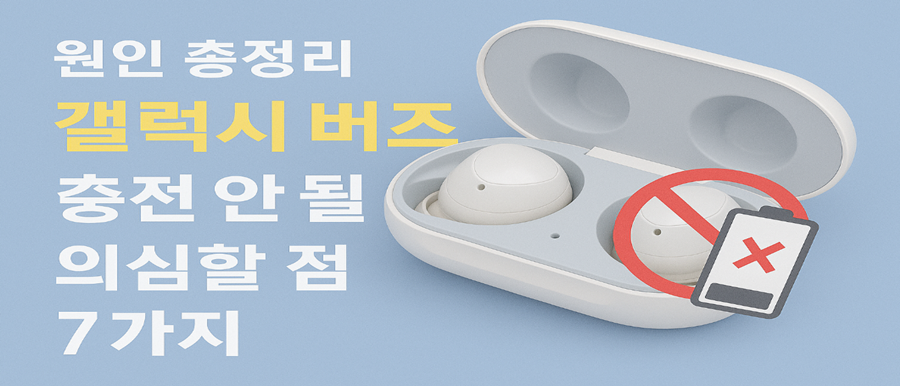 원인 총정리 갤럭시 버즈 충전 안 될 때 의심할 점 7가지