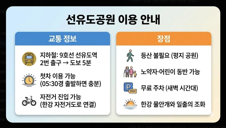 서울 근교 해돋이 명소 2026 완벽가이드, 동해 안 가도 명당은 가깝다