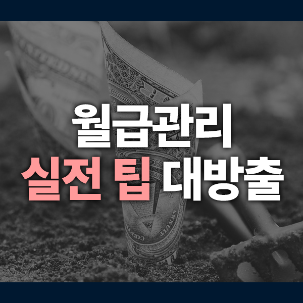 월급관리 제대로 하는 법! 통장쪼개기부터 소비습관 교정까지 실전 팁 총정리