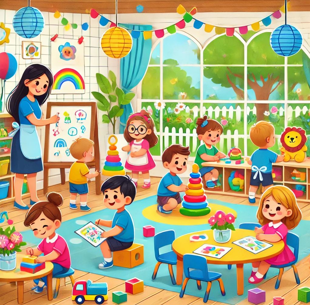 어린이집과 유치원 이미지