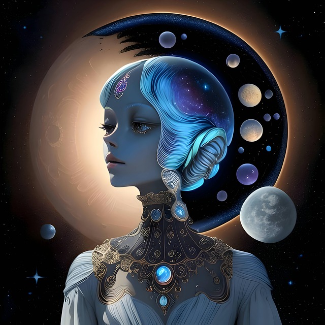 Aquarius. 물병자리 소녀.