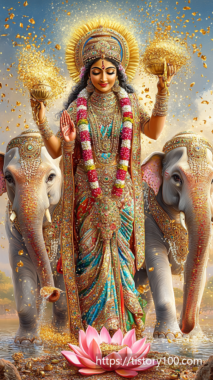 4. 락슈미와 코끼리 그림1