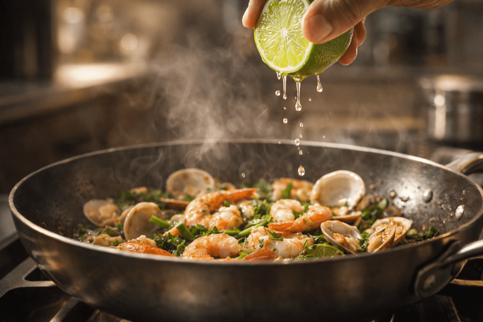 열처리 요리에 라임을 넣는 정확한 타이밍