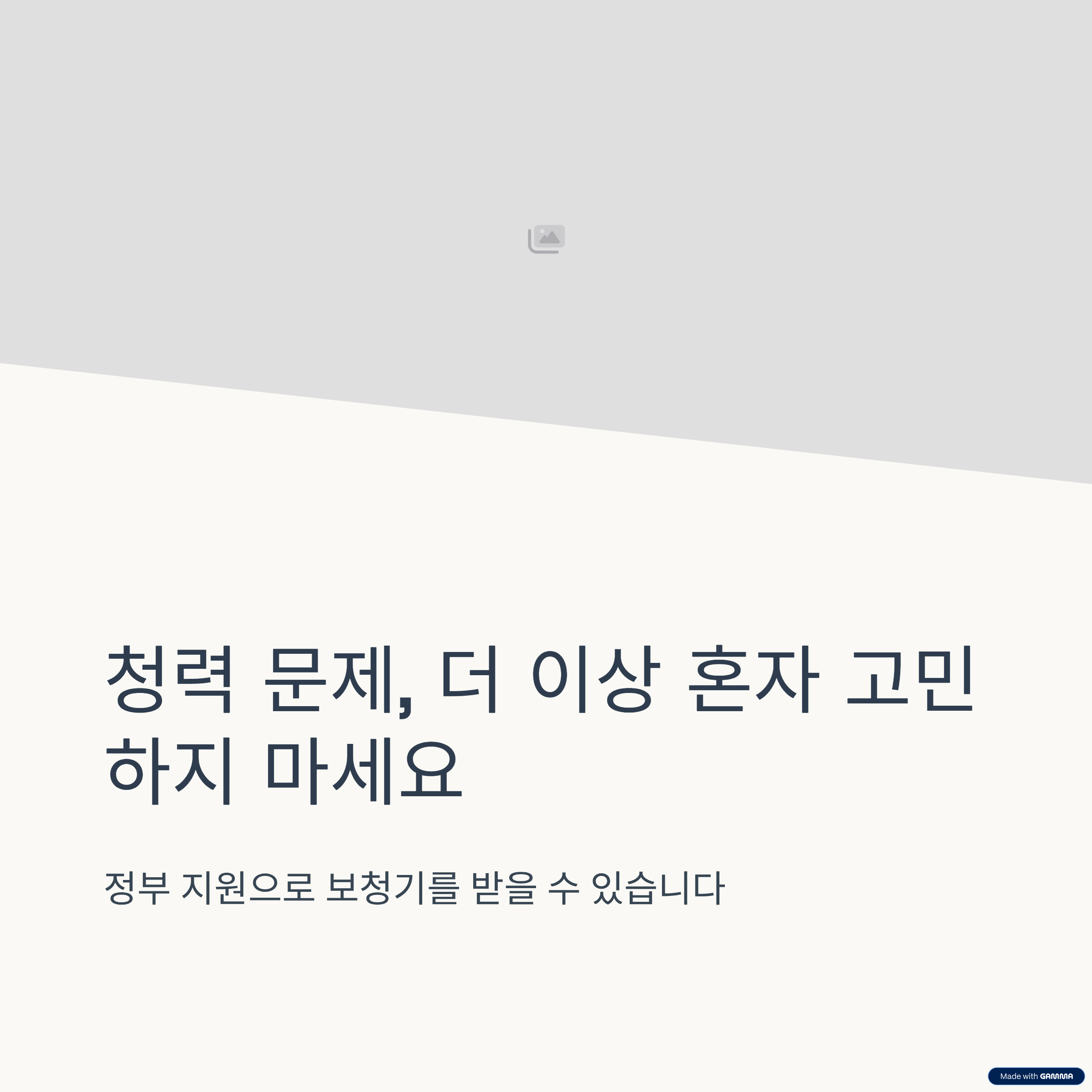 보청기정부지원금