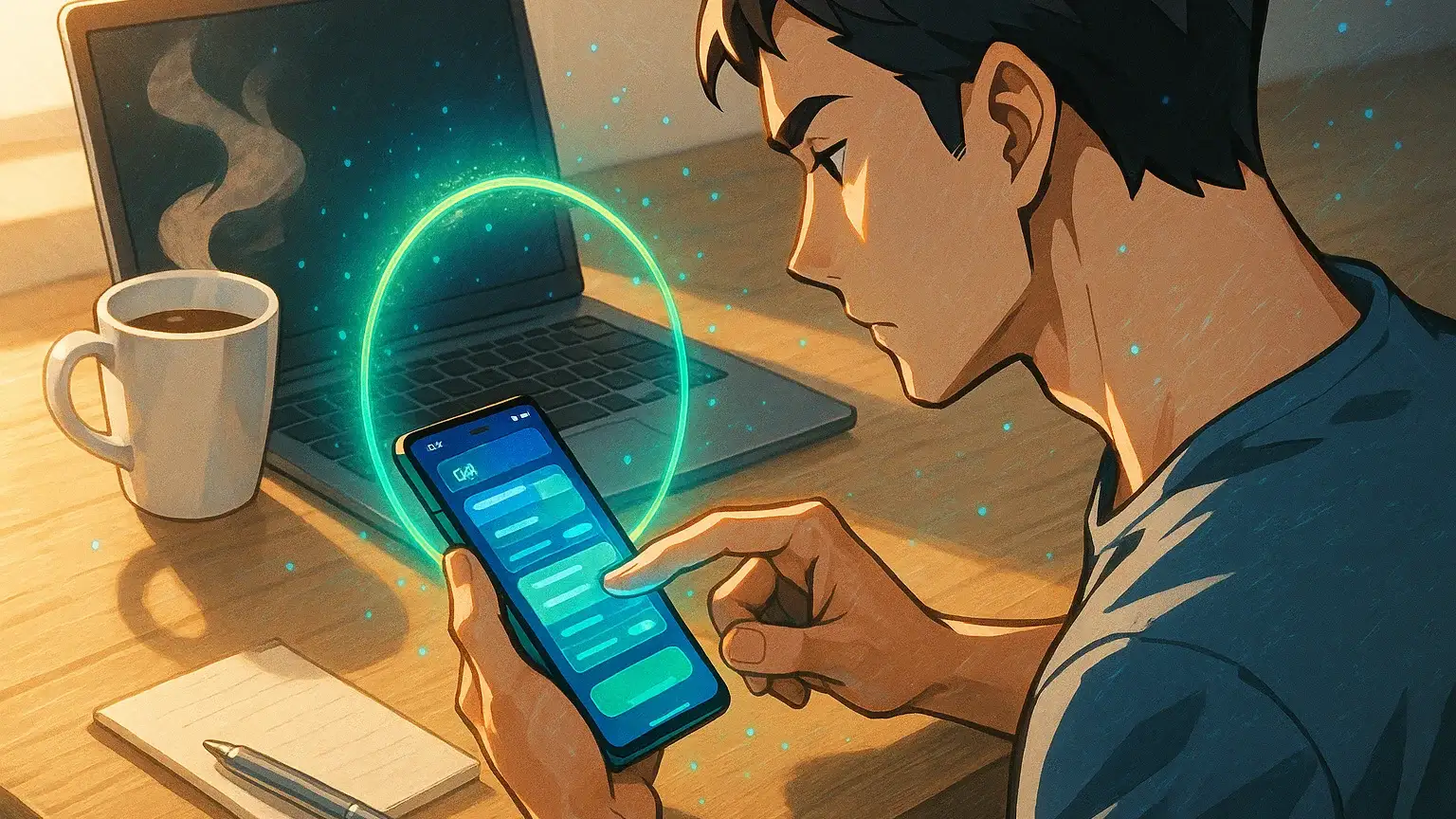 프리랜서가 스마트폰으로 종합소득세 신고 앱을 사용하는 모습