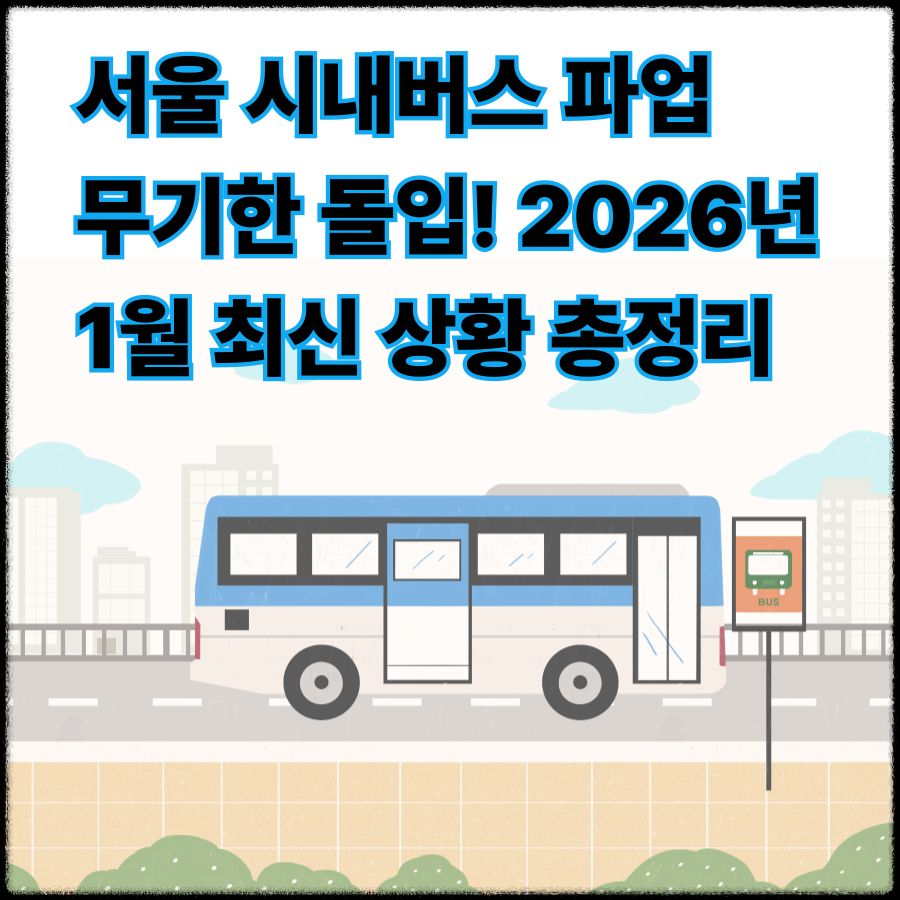 서울- 시내버스- 파업 -무기한 돌입