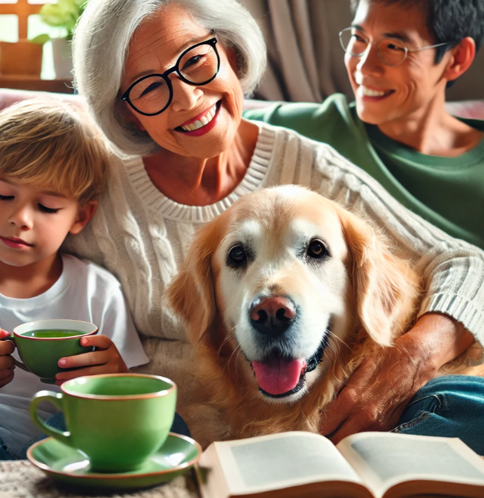 노후에도 건강한 시력으로 행복한 모습