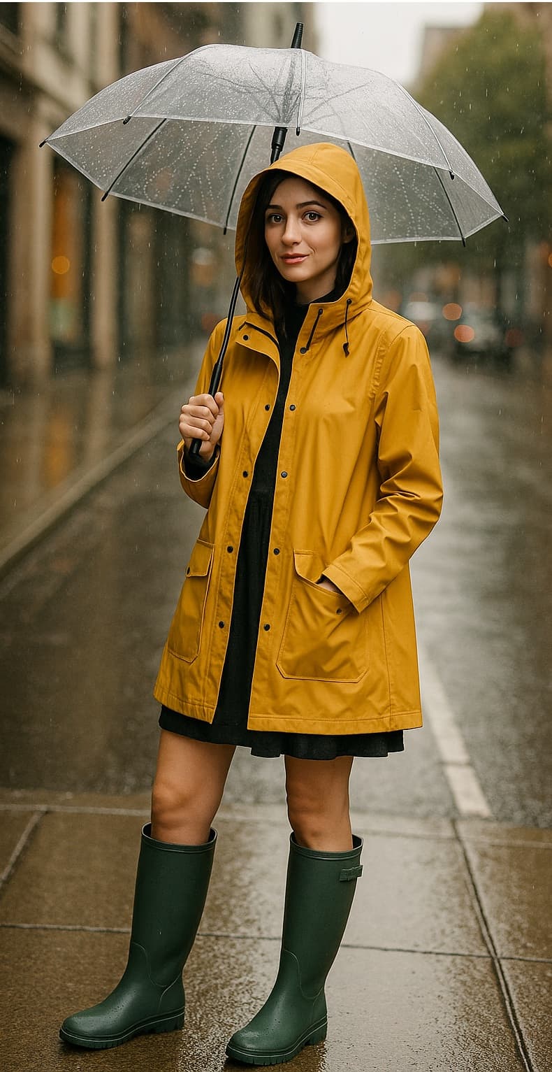 ☔️장마철에도 포기 못 해! 스타일리시한 레인부츠 &amp; 레인코트 코디 팁 (레이니룩 연출법)