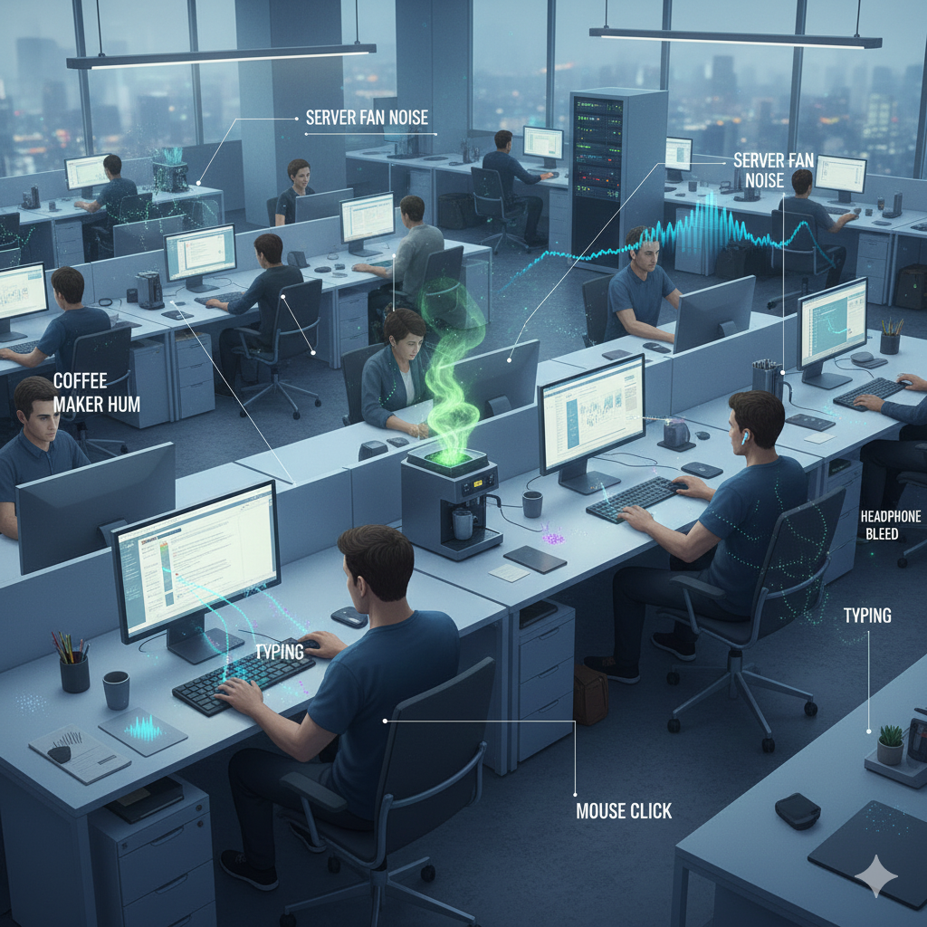 사람의 활동이나 주변 환경에서 발생하는 다양한 미시 소음들을 시각화