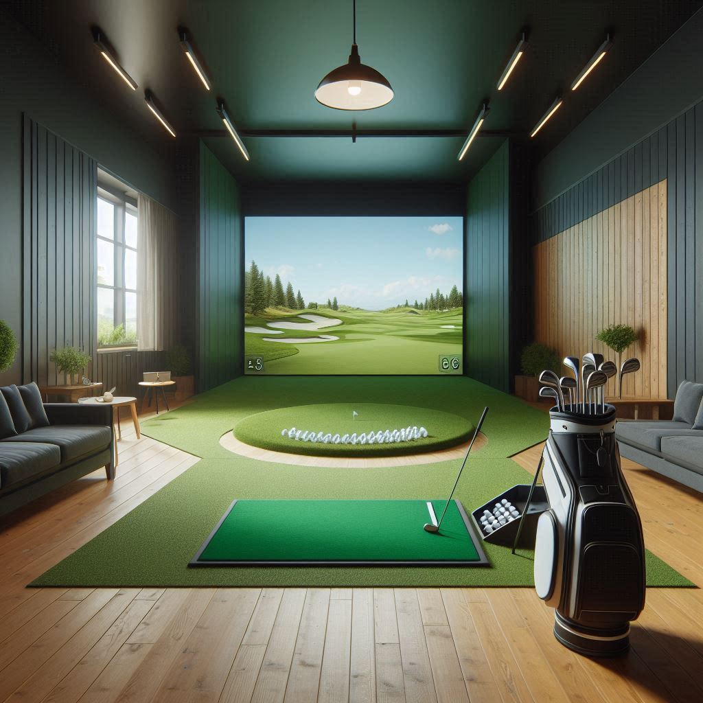 스크린골프장 배경