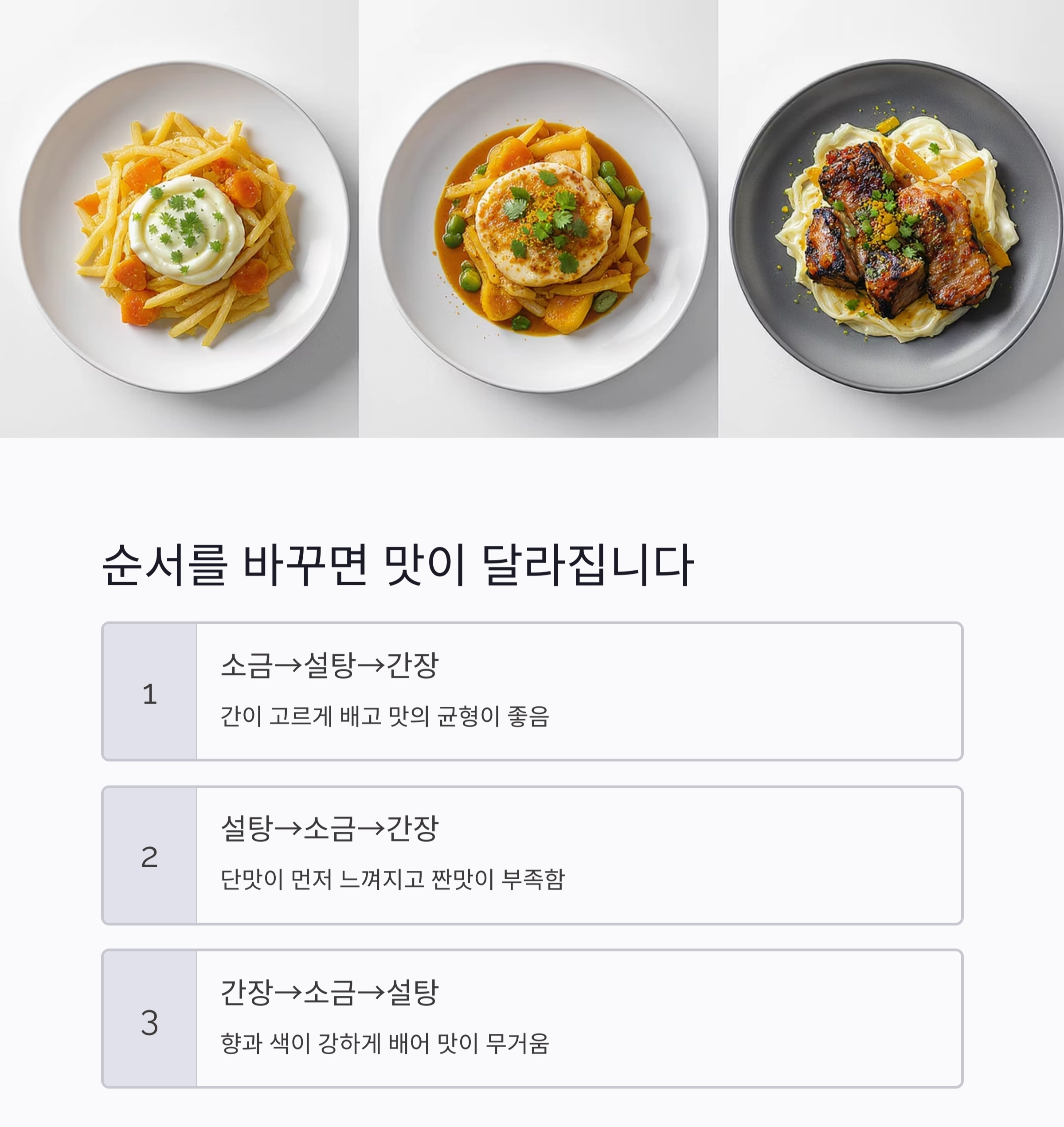 요리의 시작, 밑간의 순서만 알아도 반은 성공!