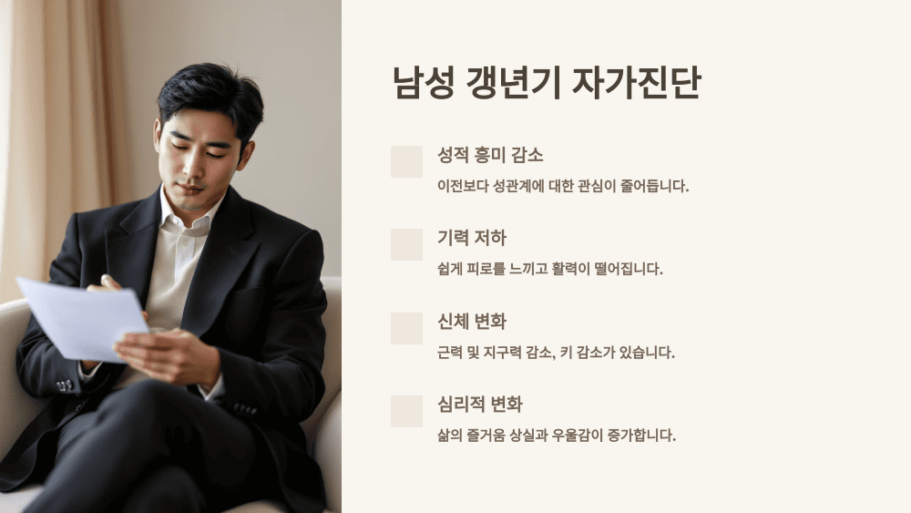 남성 갱년기 자가진단