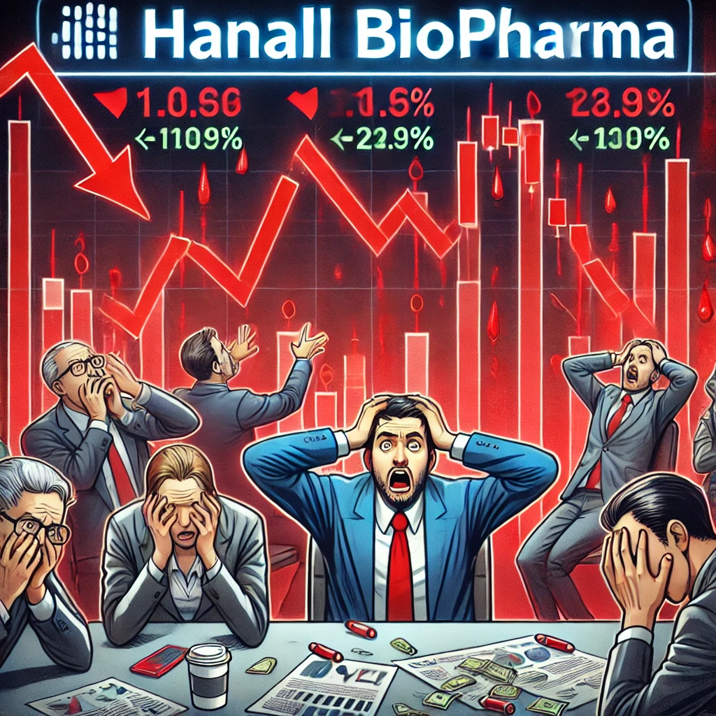 한올바이오파마 급락이미지