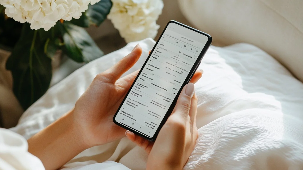 스마트폰 화면에서 미국 환율 관련 ETF의 수수료와 성과 데이터를 비교 분석해 투자 효율을 극대화하는 모습입니다. ETF 비교, 투자 수수료, 성과 분석, 모바일 투자 관리가 어우러집니다.