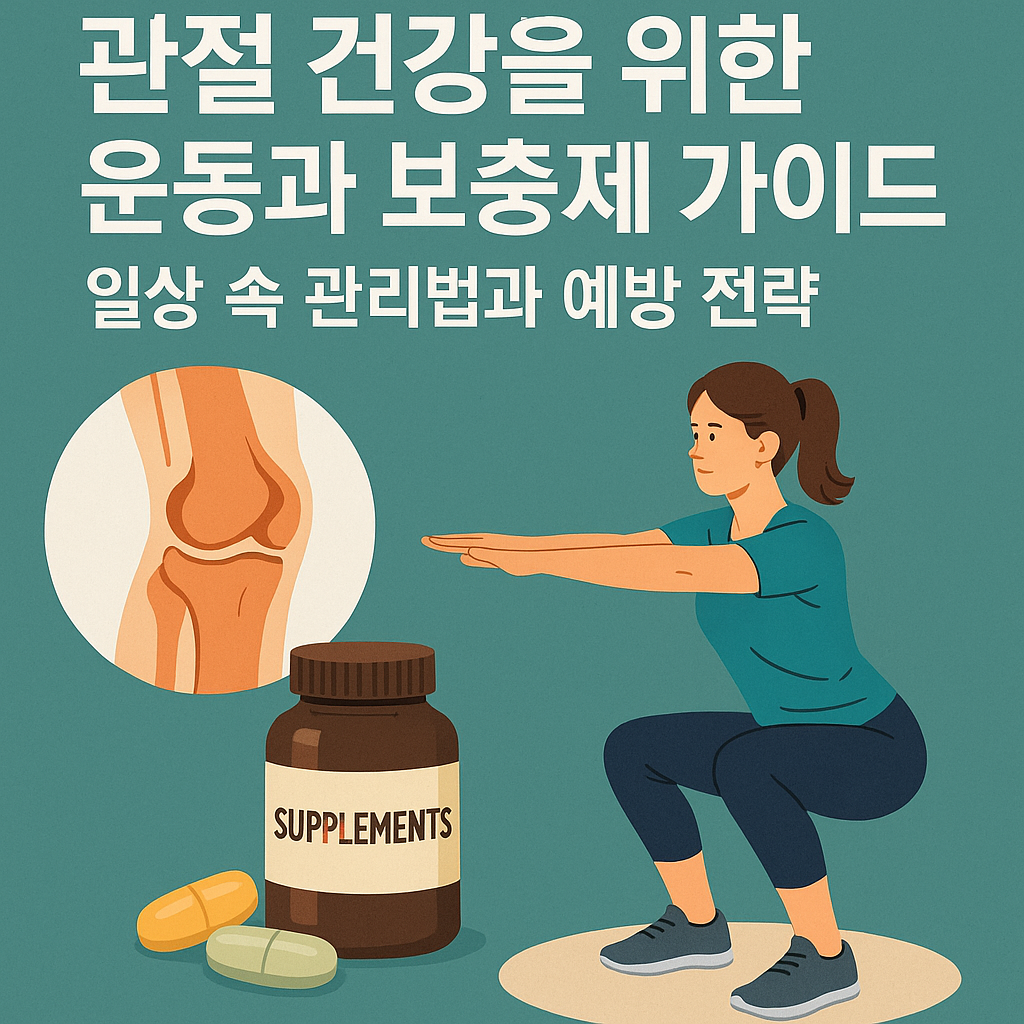 관절 건강을 위한 운동과 보충제 가이드, 일상 속 관리법과 예방 전략