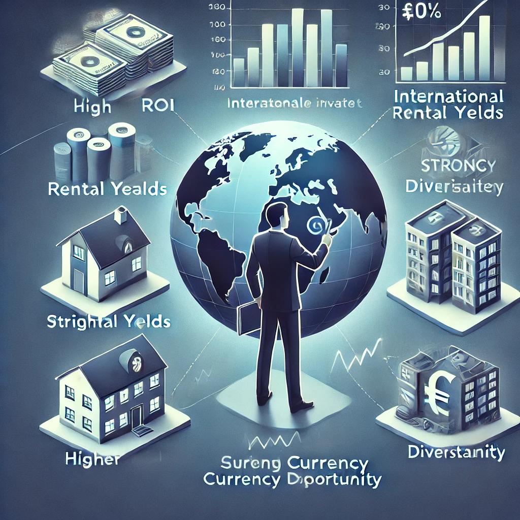 해외 부동산 투자 장점: 높은 수익률과 통화 다변화를 검토하는 투자자.