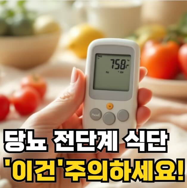 당뇨 전단계 식단관리