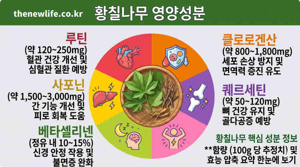 황칠나무 효능 영양성분